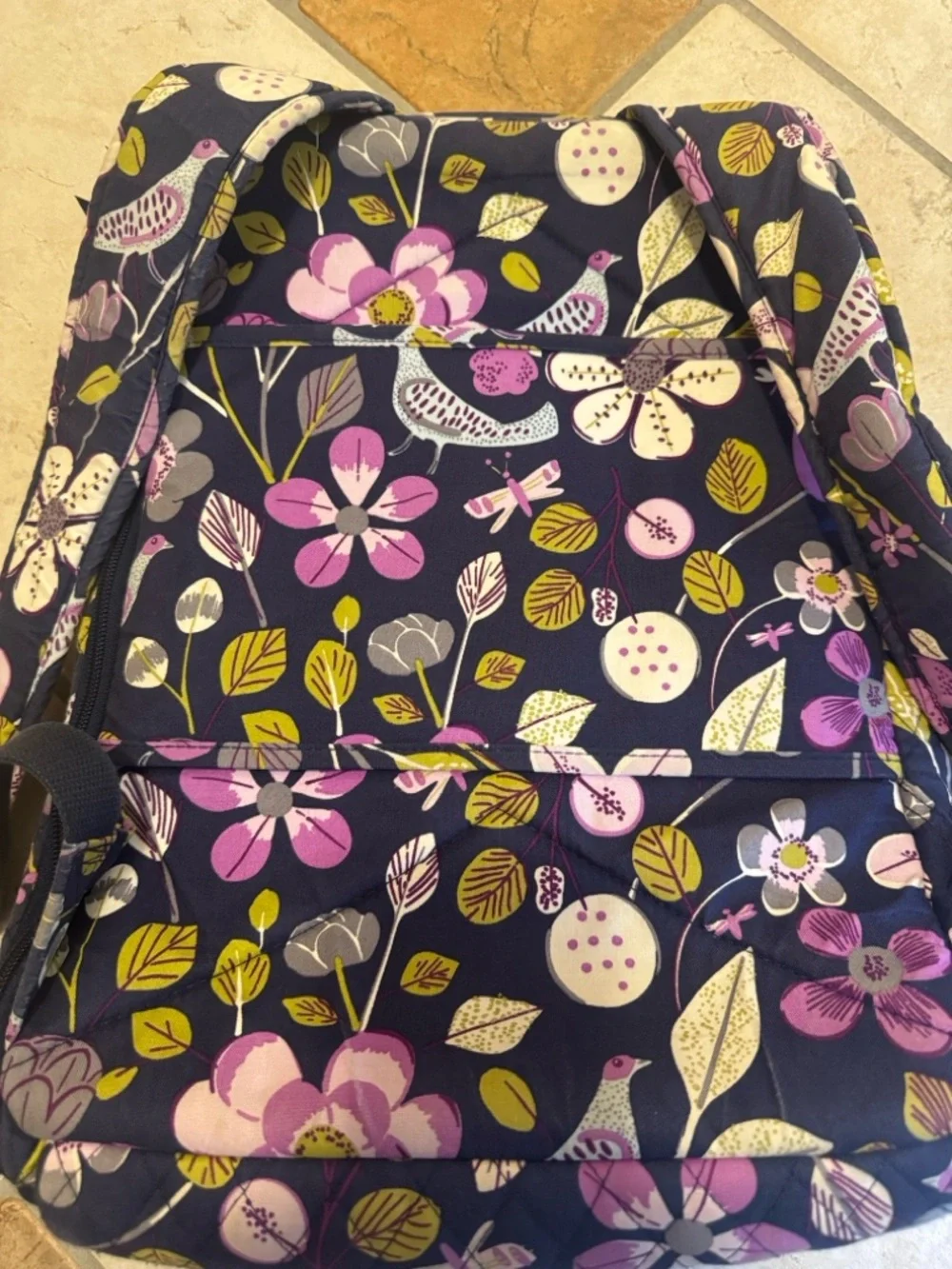 Bradley Campus Backpack in Nightingale floral print RETIRED PATTERN